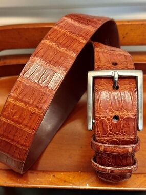 W. Kleinberg Genuine Crocodile Belt Men's SZ 36